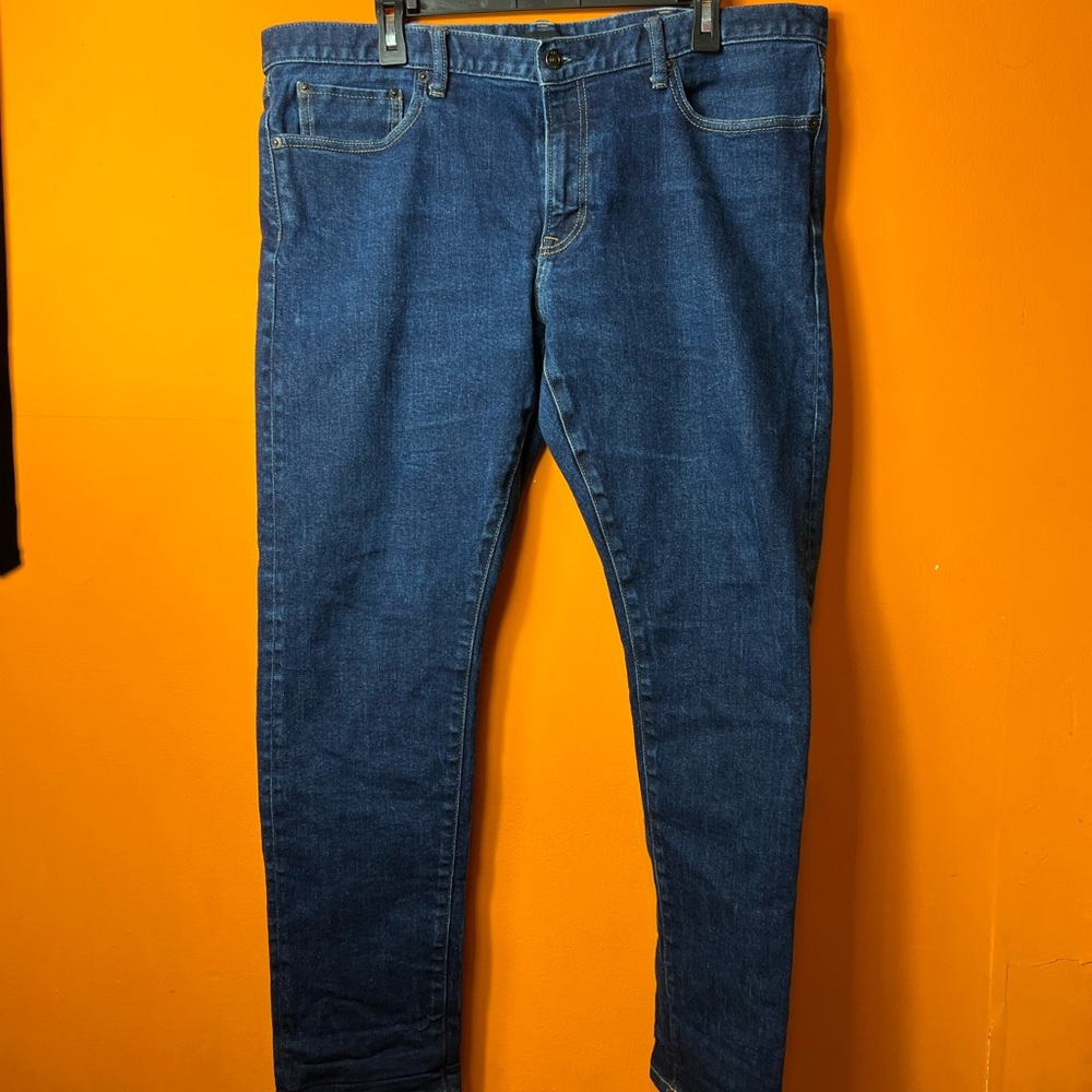 Uniqlo Men's Slim Jeans - Deep Blue